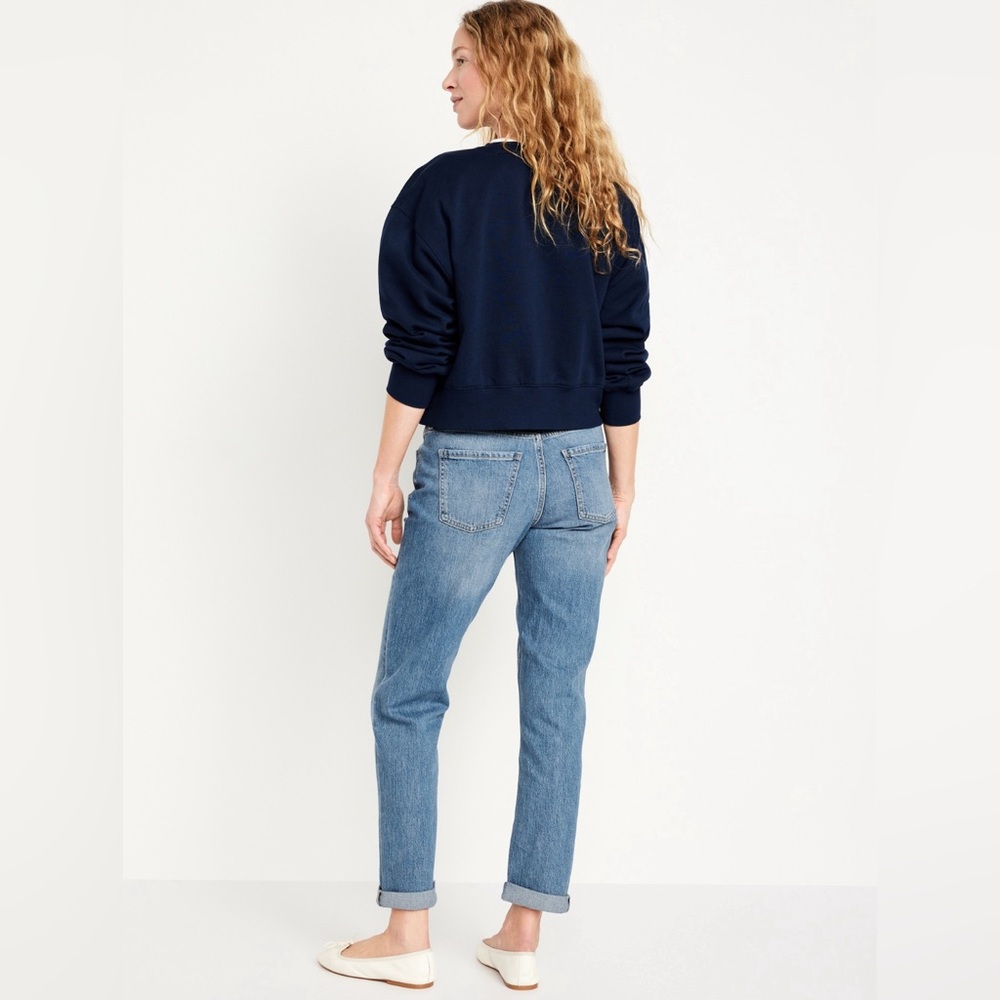 COPY - Mid-Rise Wow Boyfriend Straight Jeans - Picture 2 of 5